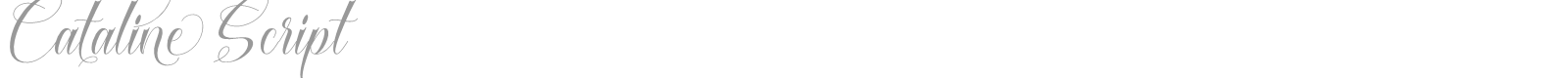 Cataline Script font preview